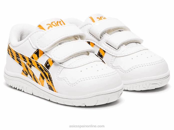 tamaño de niño de Japón Asics 4L684443 blanco/compañero amarillo