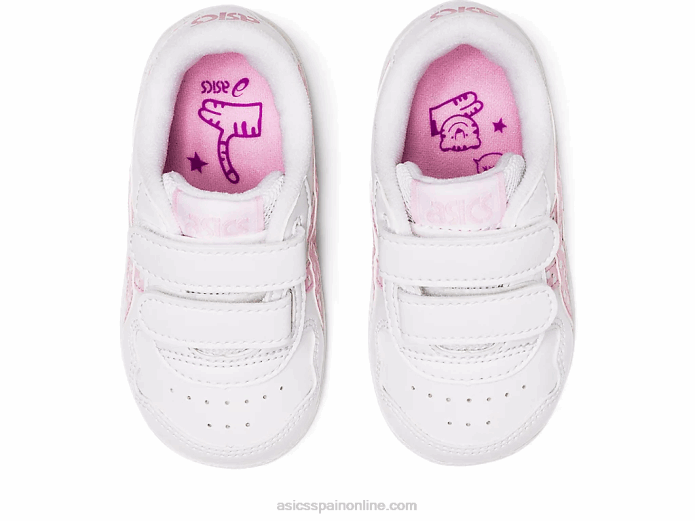 tamaño de niño de Japón Asics 4L684448 blanco/algodón de azúcar