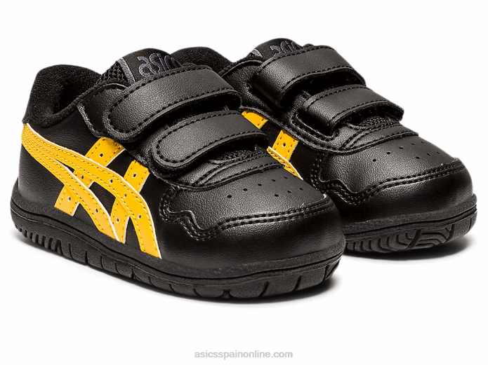 tamaño de niño de Japón Asics 4L684449 negro/amarillo tigre