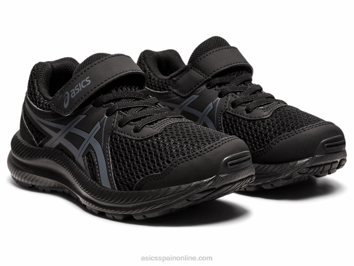 contend 7 preescolar Asics 4L684413 negro/gris portador