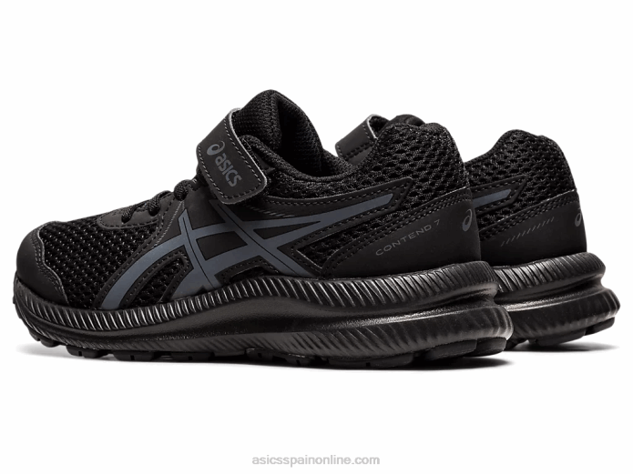 contend 7 preescolar Asics 4L684413 negro/gris portador