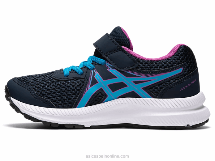 contend 7 preescolar Asics 4L684549 azul francés/aguamarina digital