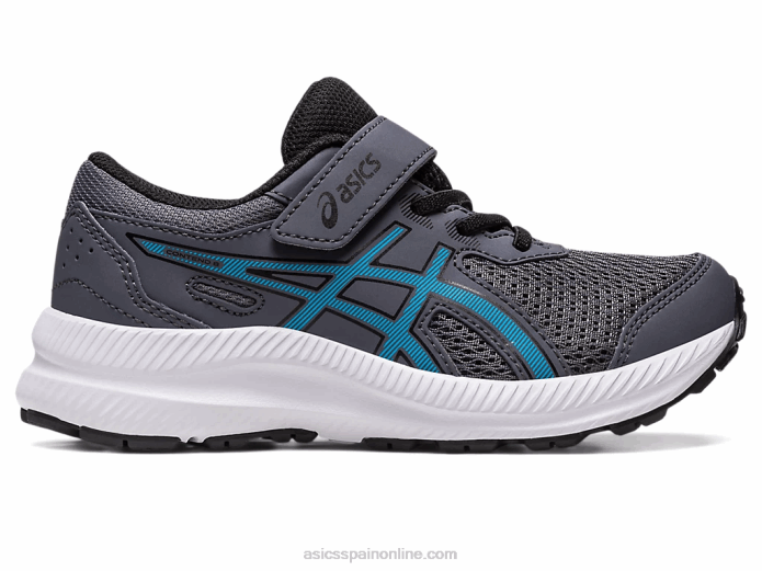 contend 8 preescolar Asics 4L684241 gris portador/azul isla