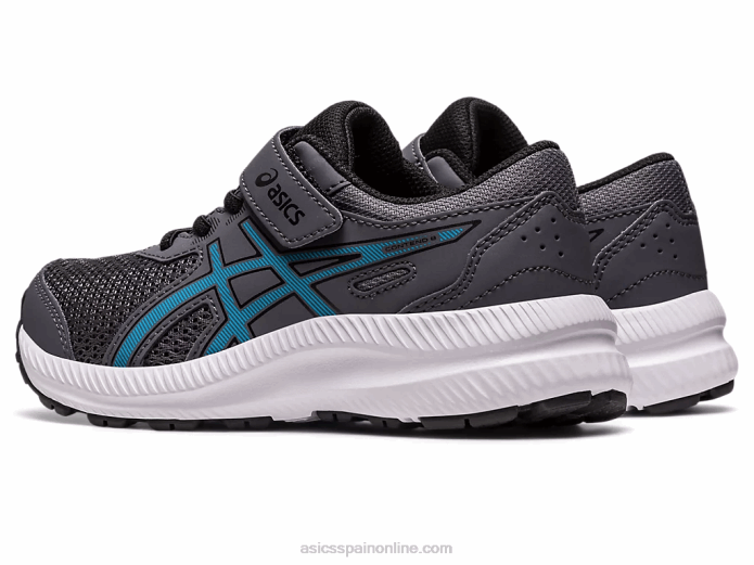 contend 8 preescolar Asics 4L684241 gris portador/azul isla