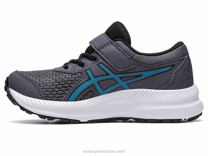 contend 8 preescolar Asics 4L684241 gris portador/azul isla