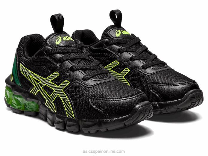gel-quantum 90 3 preescolar Asics 4L684355 negro/amarillo de seguridad