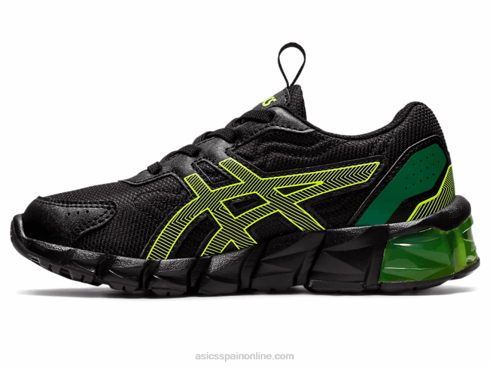 gel-quantum 90 3 preescolar Asics 4L684355 negro/amarillo de seguridad