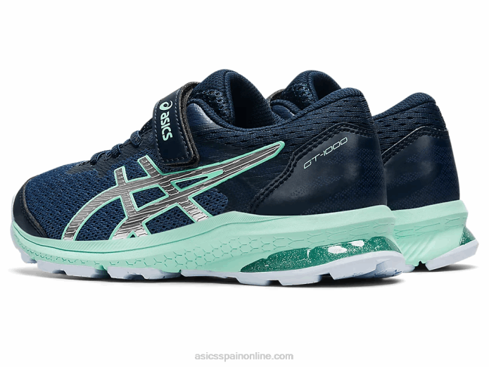 gt-1000 10 preescolar Asics 4L684506 trueno azul/plata pura