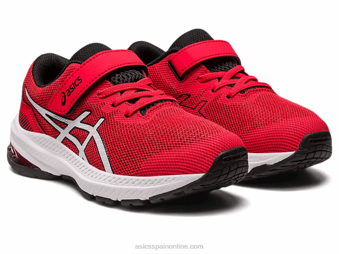 gt-1000 11 preescolar Asics 4L684254 rojo eléctrico/blanco