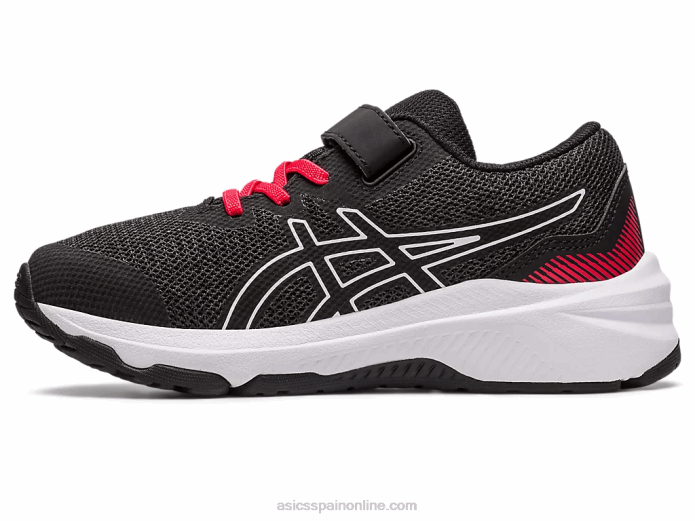 gt-1000 11 preescolar Asics 4L684288 negro/rojo eléctrico