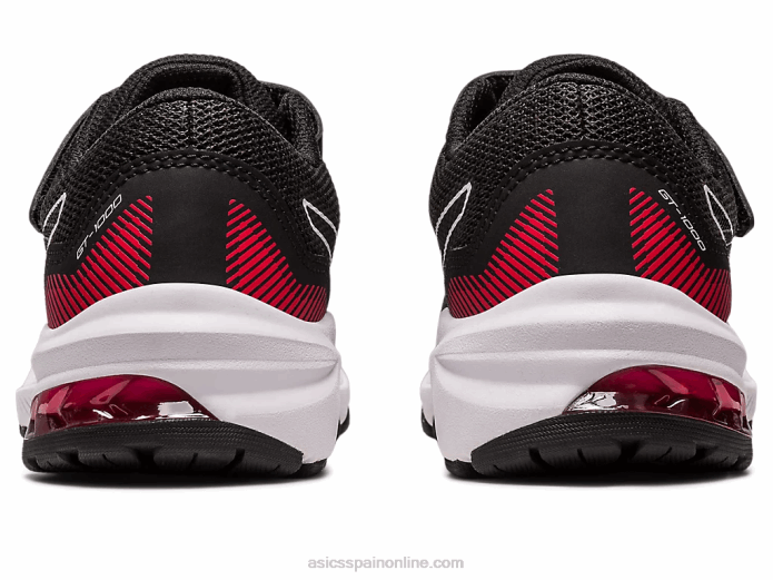 gt-1000 11 preescolar Asics 4L684288 negro/rojo eléctrico