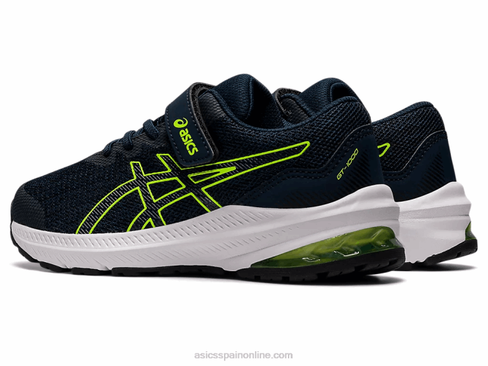 gt-1000 11 preescolar Asics 4L684457 azul francés/verde peligro