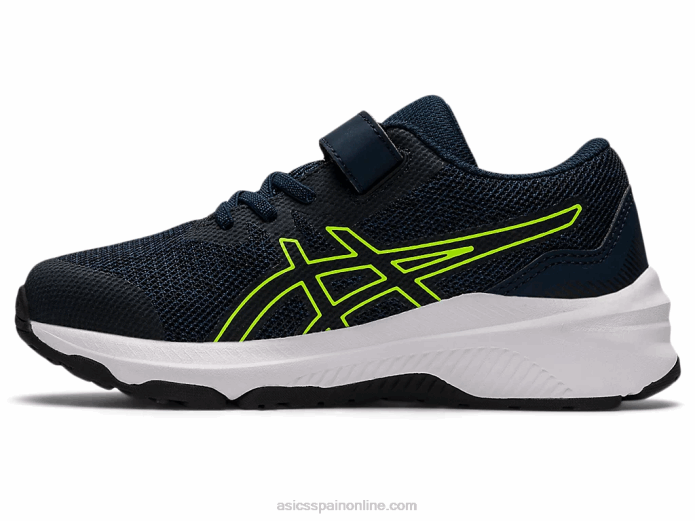 gt-1000 11 preescolar Asics 4L684457 azul francés/verde peligro