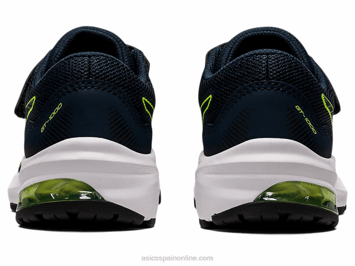 gt-1000 11 preescolar Asics 4L684457 azul francés/verde peligro