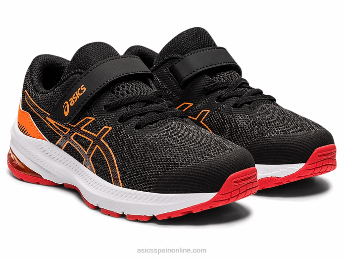 gt-1000 11 preescolar Asics 4L684458 gris grafito/rojo fuego