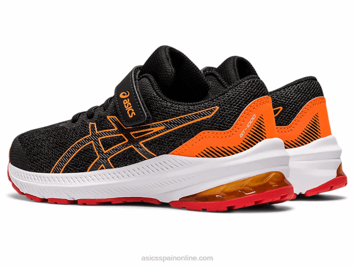 gt-1000 11 preescolar Asics 4L684458 gris grafito/rojo fuego