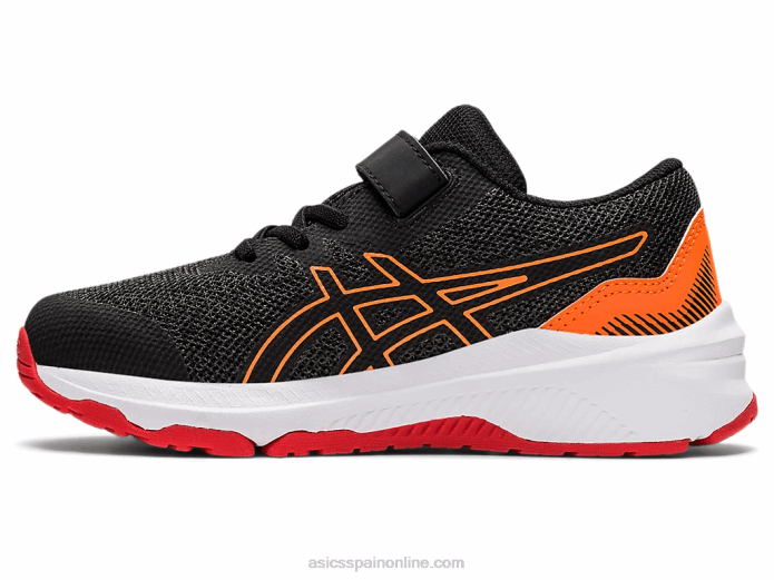 gt-1000 11 preescolar Asics 4L684458 gris grafito/rojo fuego