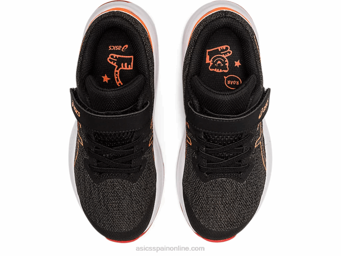 gt-1000 11 preescolar Asics 4L684458 gris grafito/rojo fuego