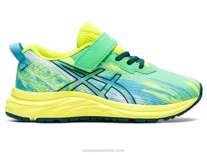 pre noosa tri 13 preescolar Asics 4L684331 hoja nueva/pino terciopelo
