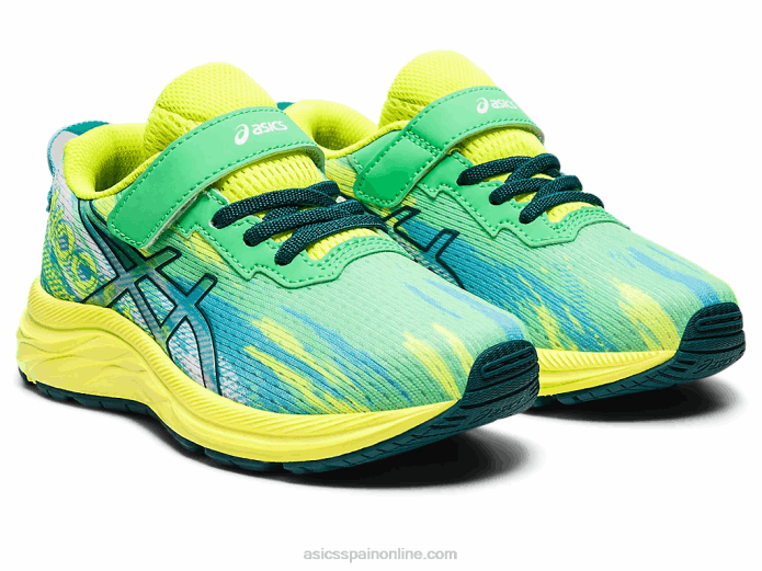 pre noosa tri 13 preescolar Asics 4L684331 hoja nueva/pino terciopelo