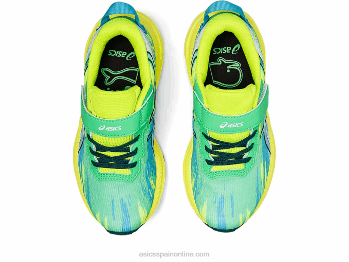 pre noosa tri 13 preescolar Asics 4L684331 hoja nueva/pino terciopelo