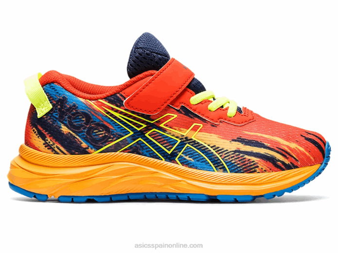 pre noosa tri 13 preescolar Asics 4L684347 tomate cherry/amarillo de seguridad