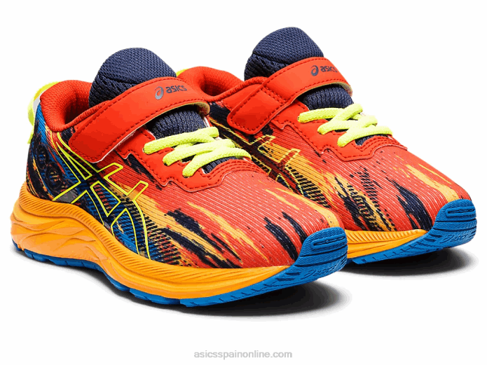 pre noosa tri 13 preescolar Asics 4L684347 tomate cherry/amarillo de seguridad