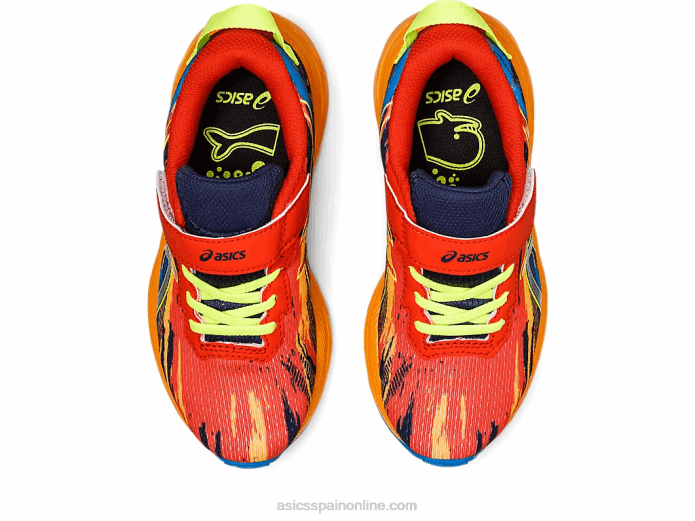 pre noosa tri 13 preescolar Asics 4L684347 tomate cherry/amarillo de seguridad