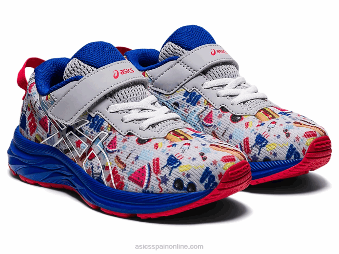 pre noosa tri 13 preescolar Asics 4L684531 gris piedmont/blanco