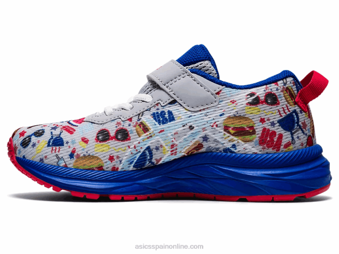 pre noosa tri 13 preescolar Asics 4L684531 gris piedmont/blanco