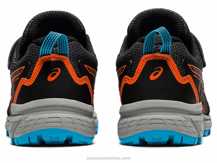 pre-venture 8 preescolar Asics 4L684502 negro/naranja caléndula