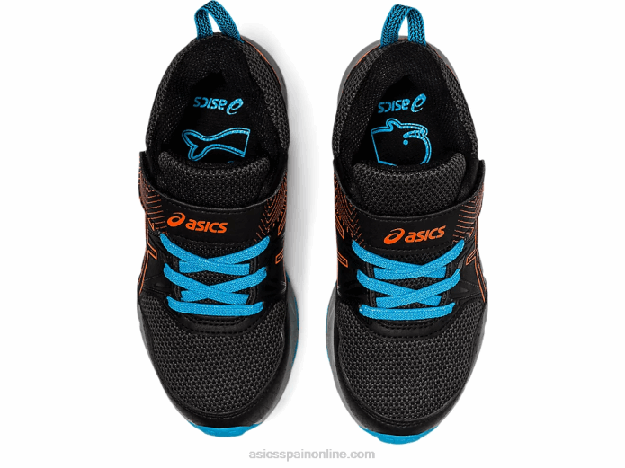 pre-venture 8 preescolar Asics 4L684502 negro/naranja caléndula