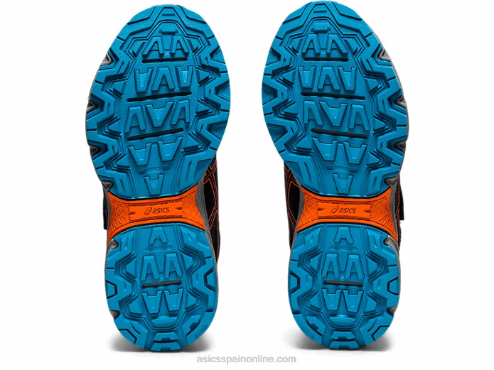 pre-venture 8 preescolar Asics 4L684502 negro/naranja caléndula
